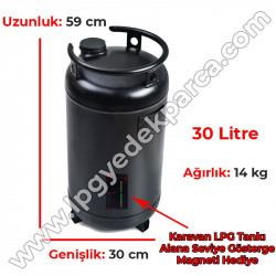 Karavan LPG Tankı 30 Litre Şamandırasız