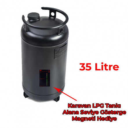 35 Litre Dikey Karavan LPG Tankı