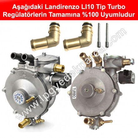 Landirenzo LI10 Tip Turbo Regülatör Su Dirseği