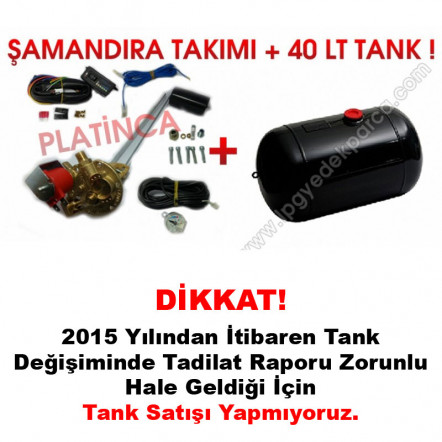 40 Lt Silindir Lpg Tankı + Şamandıra