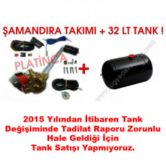 32 Lt Silindir Lpg Tankı + Şamandıra