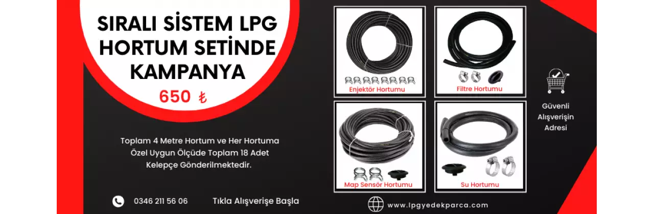 SIRALI SİSTEM LPG HORTUM SETİ