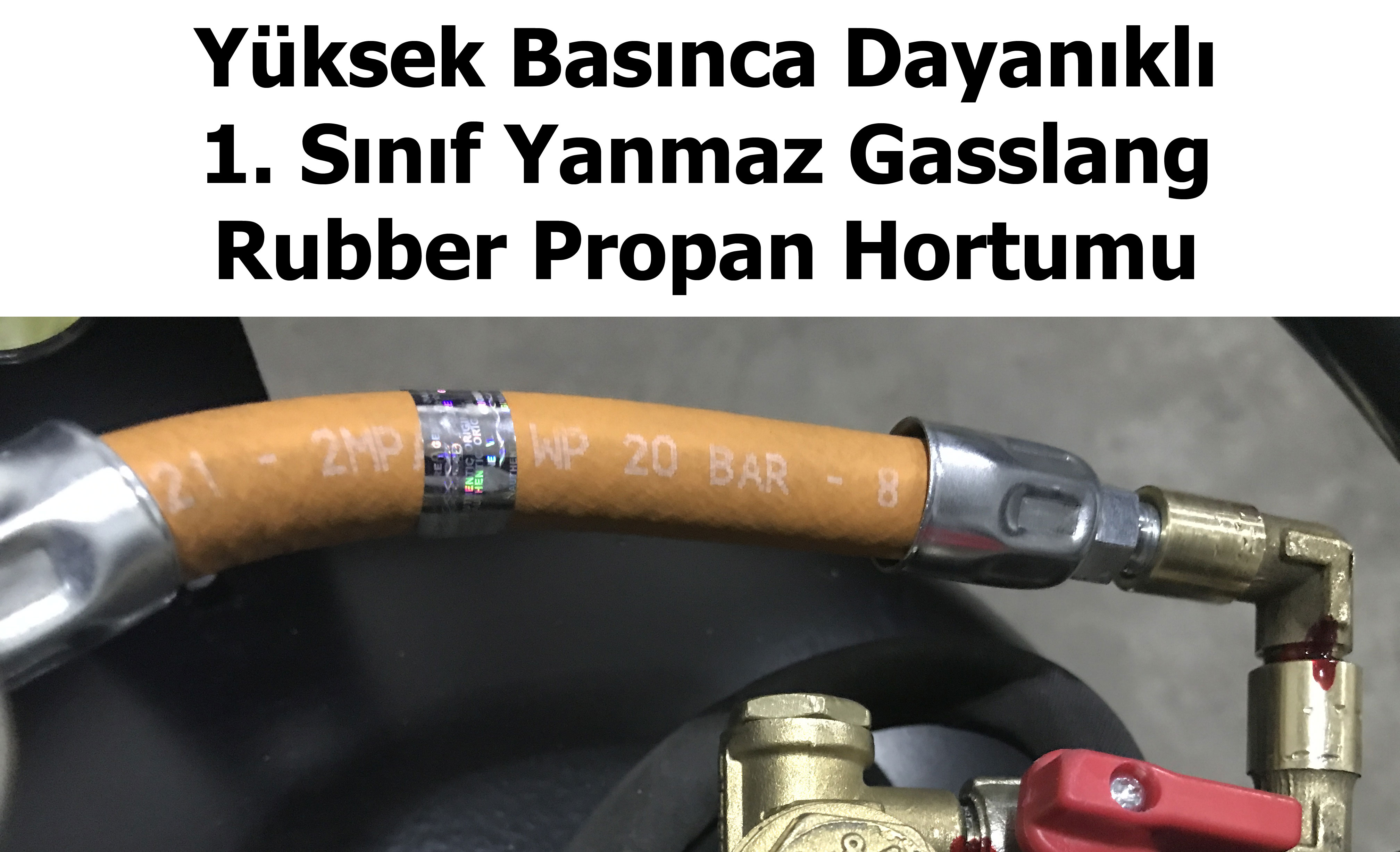 Karavan LPG Sistemlerinde Kullanılan Propan Hortumu